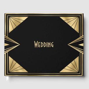 Art Deco Great Gatsby Wedding Guest Book