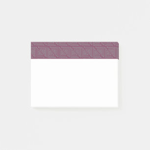 Art Deco Grey Mazes Post-it Notes