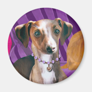 Art Deco Greyhound Refrigerator Magnet