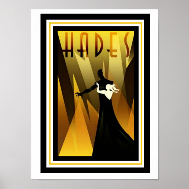 Art Deco Hades Poster 12 x 16 (Front)