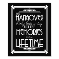Art deco hangover party sign wedding sign, navy