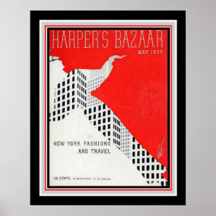 Art Déco Harper's Bazaar 1935 Imprimer 16x20
