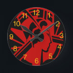 Art Deco Head Clock<br><div class="desc">Art Deco Head Clock</div>