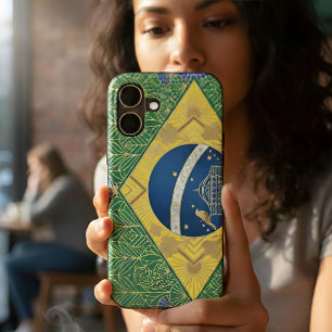 Art Deco Heritage Flag Brazil 1920s iPhone Case