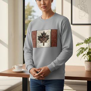 Art Deco Heritage Flag Canada 1920s Design Sweatshirt