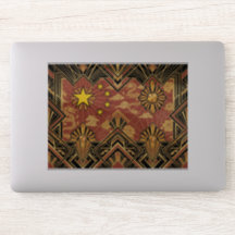 Art Deco Heritage Flag | China | Vintage Decal