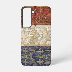 Art Deco Heritage Flag France Classic 1920s Samsung Galaxy Case