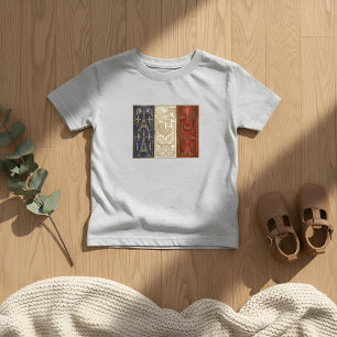 Art Deco Heritage Flag France Classic 1920s Toddler T-shirt