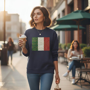 Art Deco Heritage Flag   Italy   1920s Style Sweatshirt