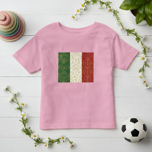 Art Deco Heritage Flag Italy 1920s Style Toddler T-shirt
