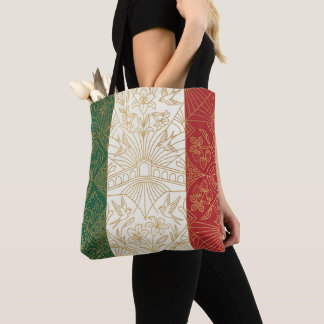 Art Deco Heritage Flag | Italy Custom Name Tote Bag