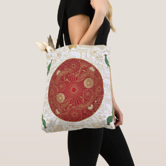 Art Deco Heritage Flag | Japan Custom Name Tote Bag