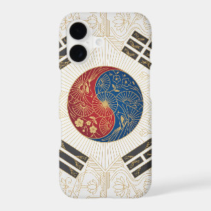 Art Deco Heritage Flag   South Korea iPhone Case