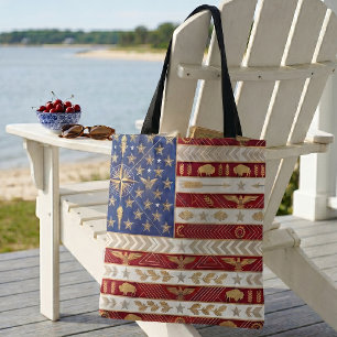 Art Deco Heritage Flag   United States 1920s Flair Tote Bag