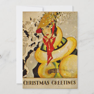 Art Deco Holiday Greeting Card