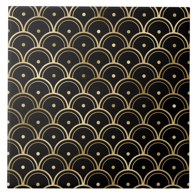 art deco home decor ceramic tile (Front)