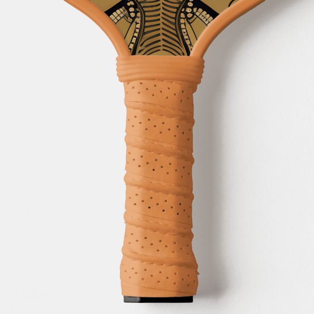 Art deco hypnotic evil eye  pickleball paddle (Handle)