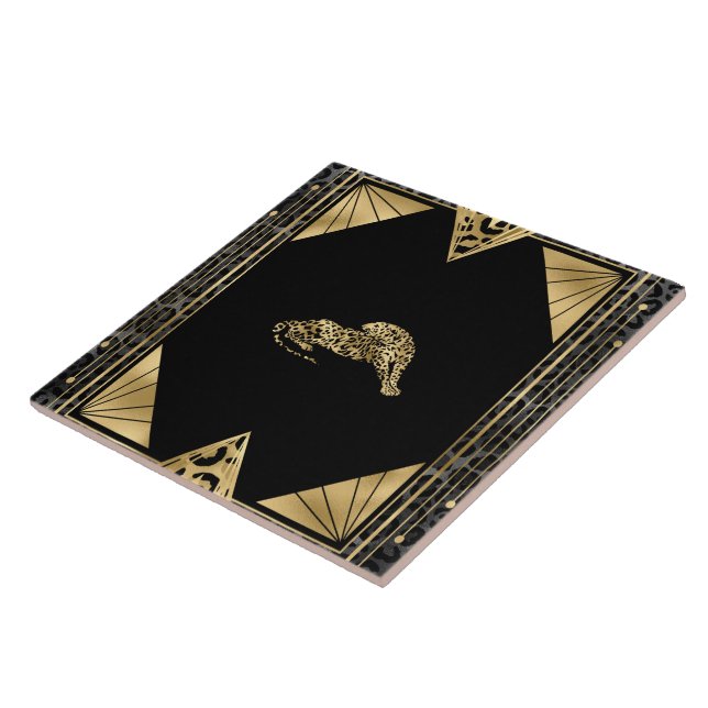 Art Deco I (black/gold)   Tile (Side)