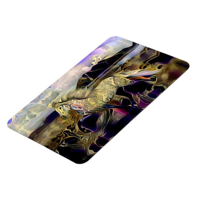 Art Deco Icelandic Horse Magnet (Left Side)