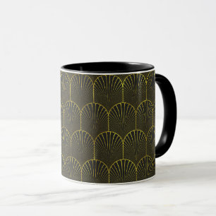 Art Deco In Gold And Black Mug