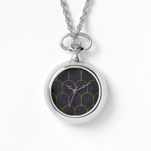 Art Deco In Gold And Black Watch