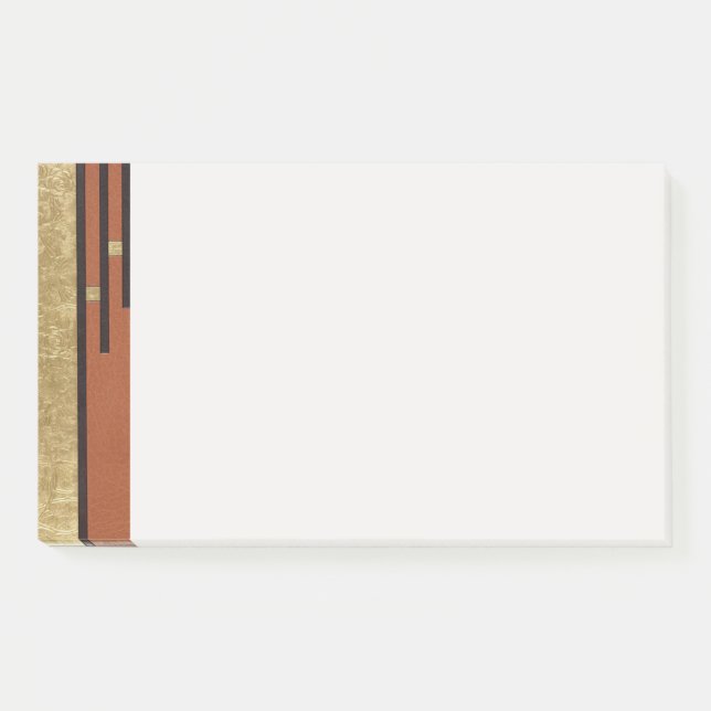 Art Deco In Gold And Tan Post-it Notes (Front)
