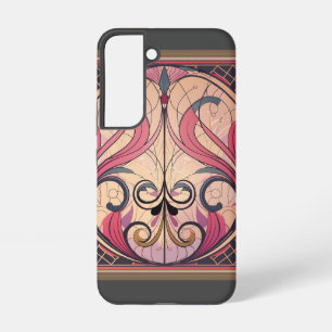 Art Deco In Pink And Beige Samsung Galaxy Case