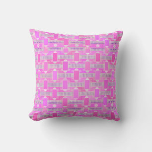 Art Deco industrial chic - pink, mauve Throw Pillow