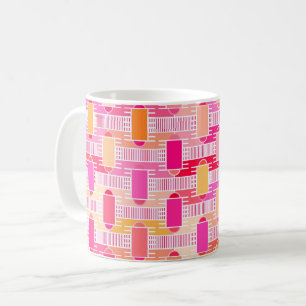 Art Deco industrial chic - pink, peach, gold Coffee Mug
