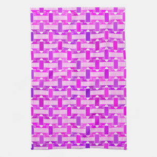 Art Deco industrial chic, violet, orchid, lavender Kitchen Towel