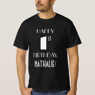 Art Deco Inspired Look 1st Birthday Party Shirt