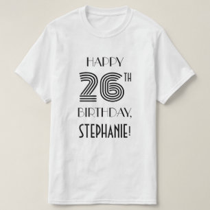 Art Deco Inspired Look 26th Birthday Party Shirt