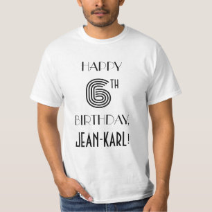 Art Deco Inspired Look 6th Birthday Party Shirt