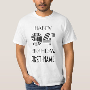Art Deco Inspired Look 94th Birthday Party Shirt
