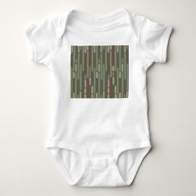 Art Deco Inspired Ovals  Baby Bodysuit (Front)
