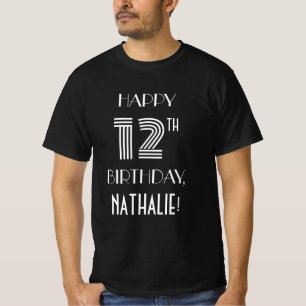 Art Deco Inspired Style 12th Birthday Party Shirt