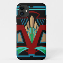 Art Deco iPhone 11 and up Case (Black)