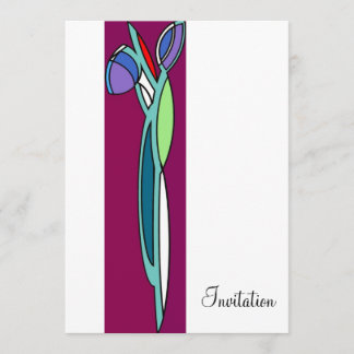 Art Deco Iris - CP Invitation