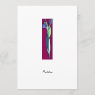 Art Deco Iris  - CP Invitation