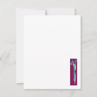 Art Deco Iris - Note cards