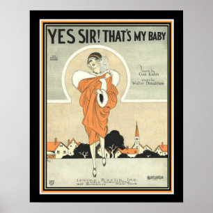 Art Déco Irving Berlin Sheet Music Imprimer 16 x 2