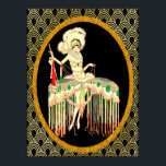 Art Deco - J Carlos 1926 Poster<br><div class="desc">This is a J Carlos vintage image that I have brightened and put in a cameo on a deco background. It is from Para Todos magazine cover and I think it is very Art Deco. A fabulous poster or print for the home or for crafts.</div>