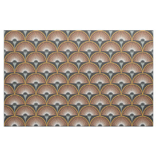 Art Deco Jazz Age Sunset Jukebox Fabric