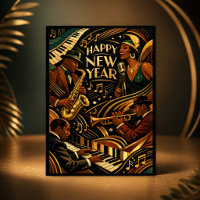 Art Deco Jazz Music Happy New Year