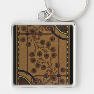 art deco keychain