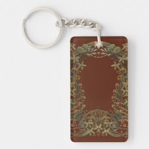 art deco keychain