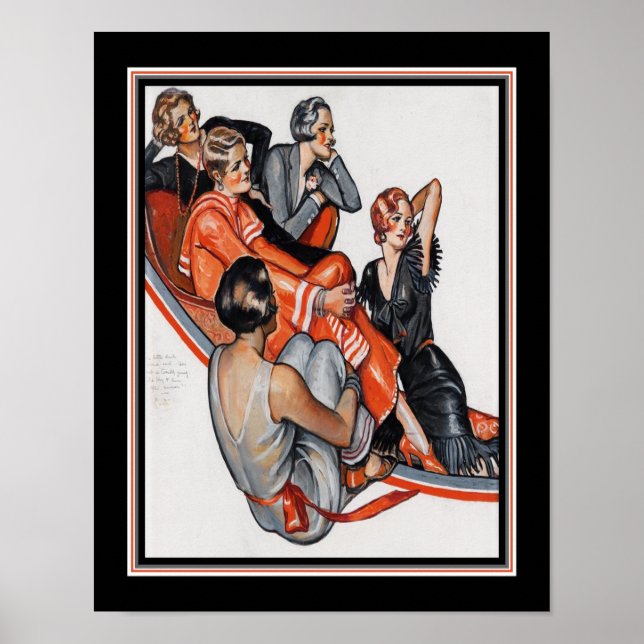 Art Déco "La petite blonde foncée dit..." vers 192 (Devant)
