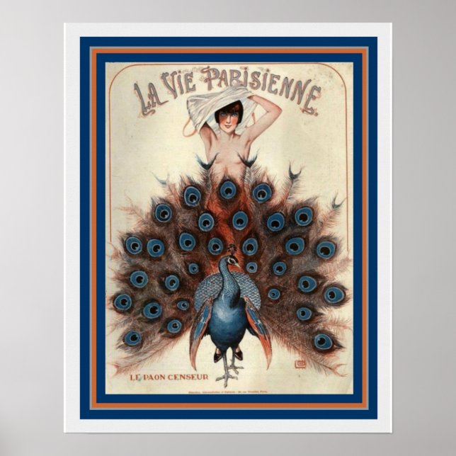 Art Déco La Vie Parisienne 16 x 20 Poster (Devant)