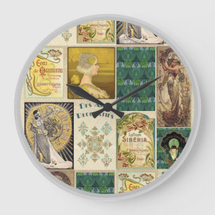 Art Deco Ladies Large Clock