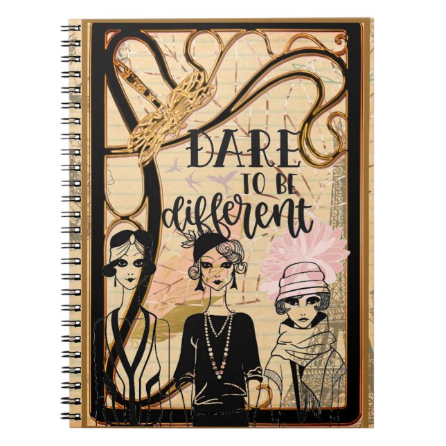 Art Deco Ladies Notebook (Front)